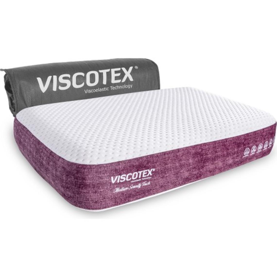Viscotex Medium Serenity Ergonomik Visco Yastık 65X43X12CM, Boyun Ağrıları Için Orta Sert Hafızalı Baş Yastığı