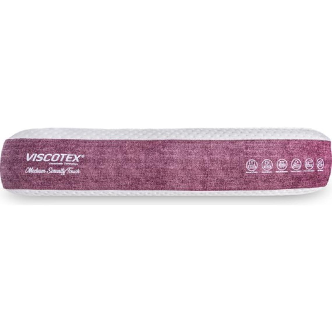 Viscotex Medium Serenity Ergonomik Visco Yastık 65X43X12CM, Boyun Ağrıları Için Orta Sert Hafızalı Baş Yastığı