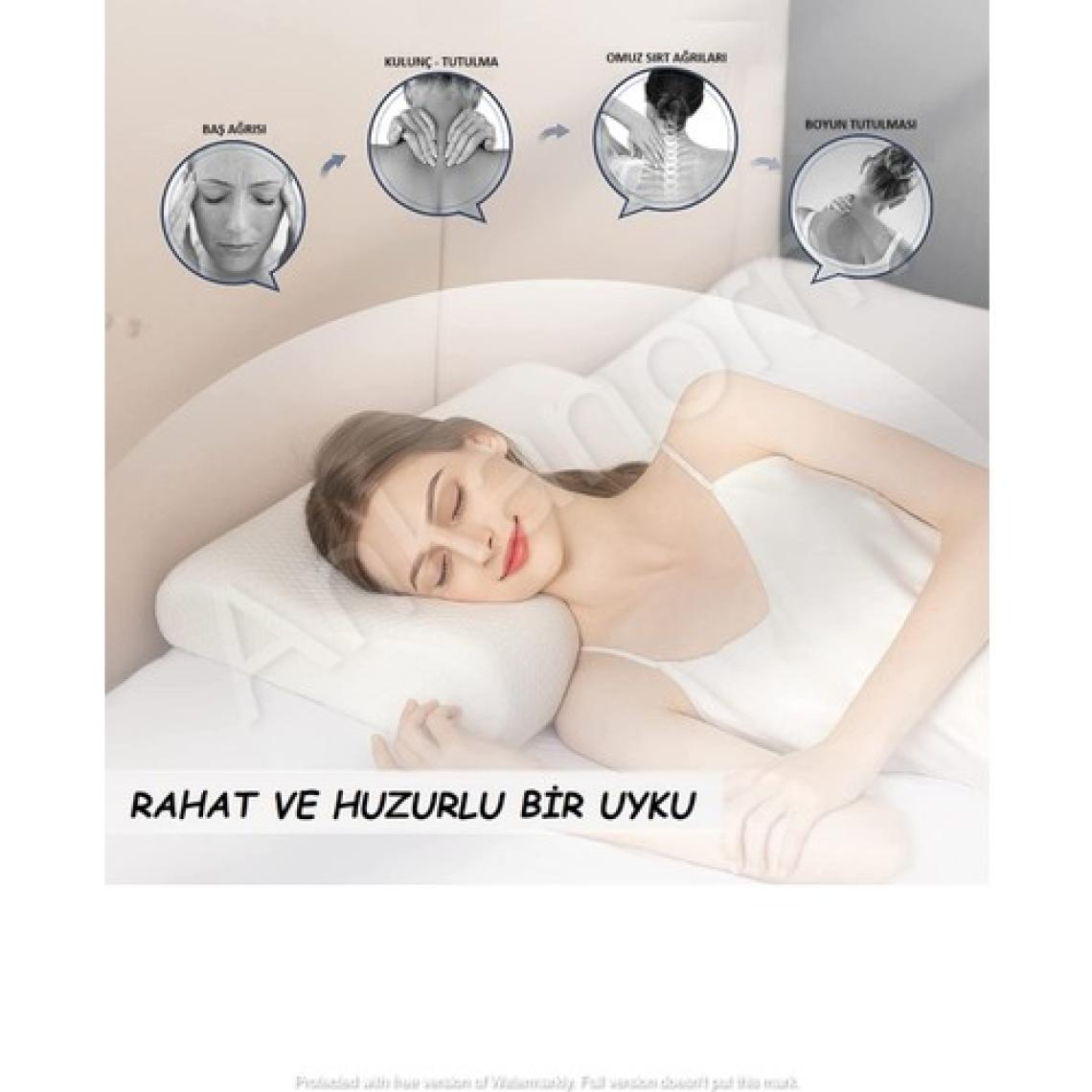 Ankanorm Visko Ortopedik Boyun Yastığı Visco Boyun Yastığı Boyun Düzleşmesi Için Özel Yastık