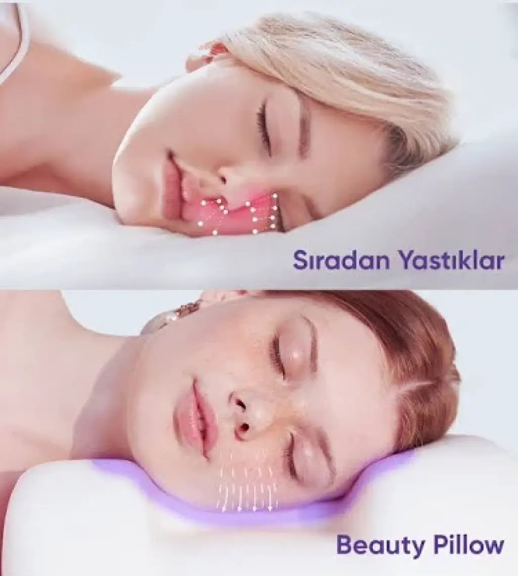 Beauty Pillow Kırısıklık Önleyici Ortopedik Güzellik Yastığı - Siyah Ipek Kılıf ile