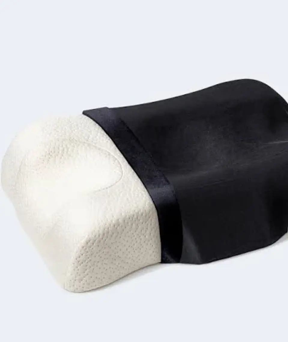 Beauty Pillow Kırısıklık Önleyici Ortopedik Güzellik Yastığı - Siyah Ipek Kılıf ile