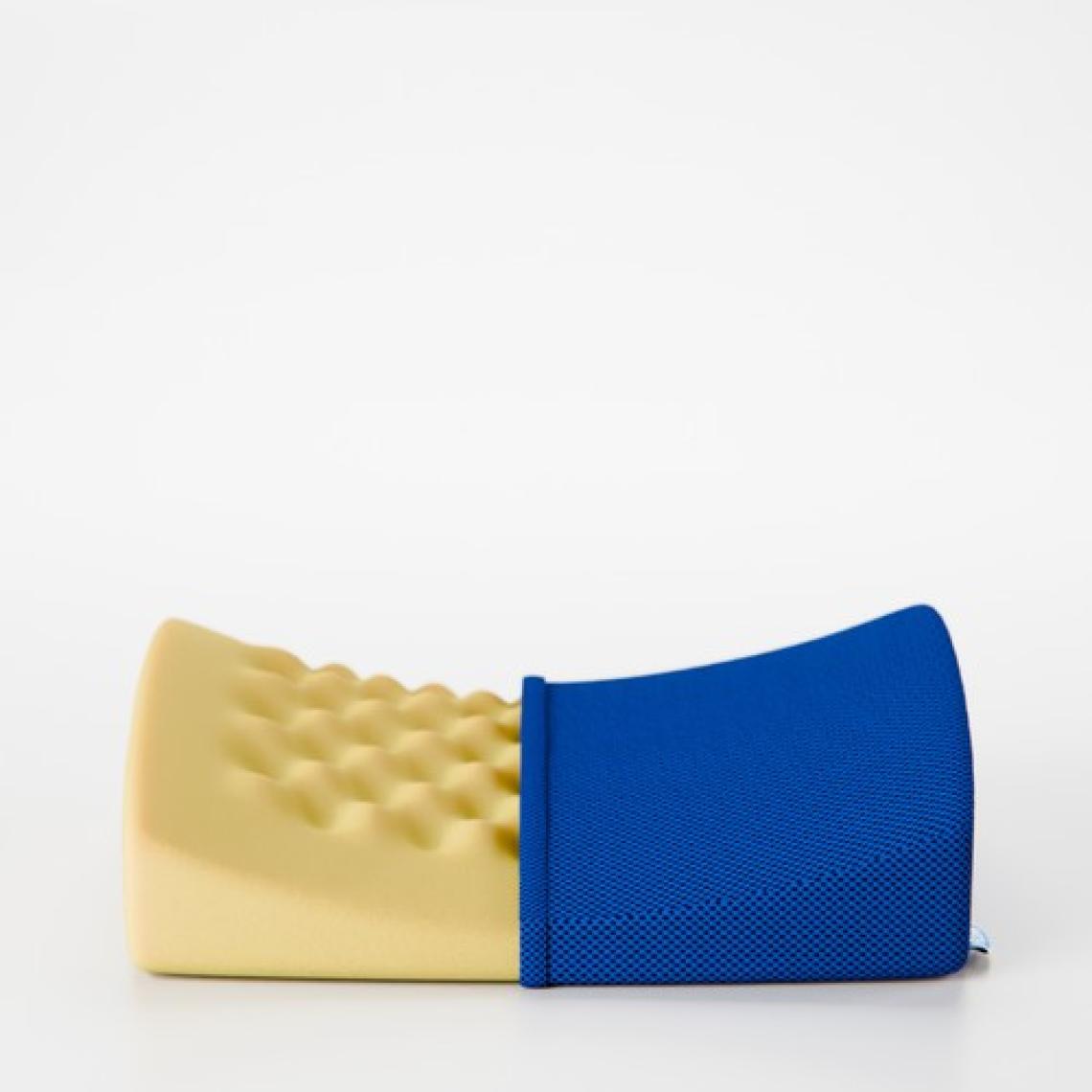 Fom Bels Visco Konforlu ve Rahatlatıcı Bel Destek Yastık, Ortopedik, 40 cm x 34 cm x 12 cm, Lacivert