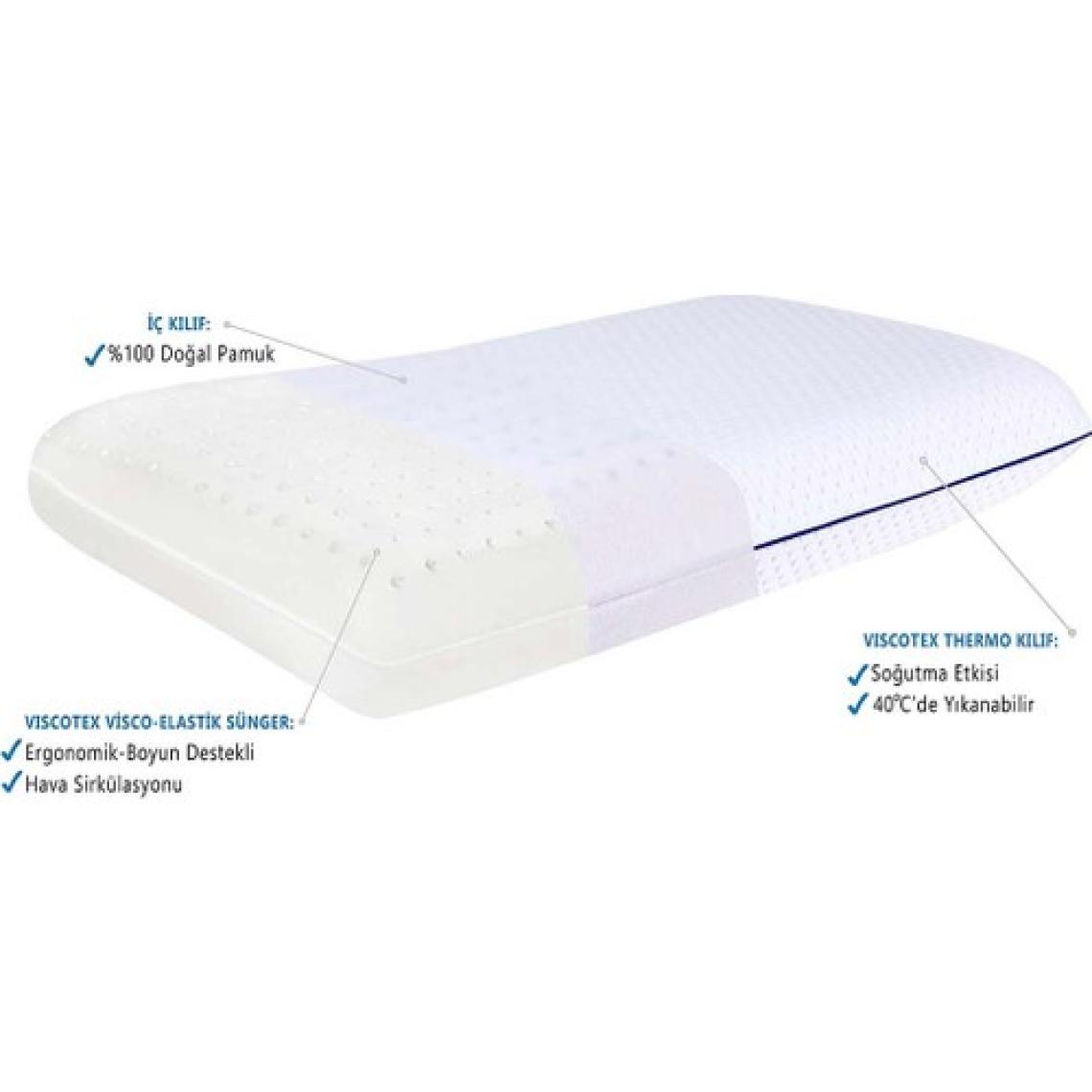 Viscotex Duyarlı (Sensitive) Yastık 70x40x12 cm / Sensitive Yastık