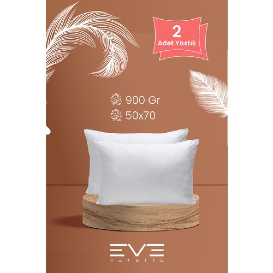 Eve 2 Adet Roll Pack Microfiber Silikon Yastık 50x70 900 gr