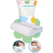 Viscofoam Küçük Boyun Destekli Ortopedik Yastık Visco Yastık 46x30x10-8cm