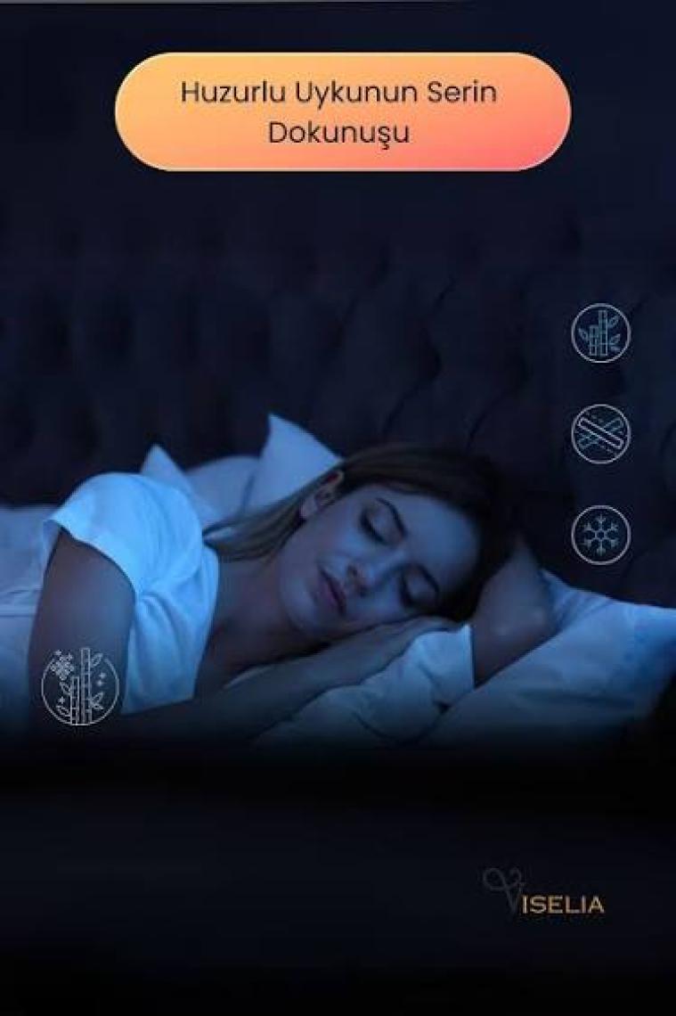 Viselia Visco Yastık Ortopedik Terletmeyen 2 Adet Visko Uyku Yastığı Premium Kılıflı % 100 Visco Sünger