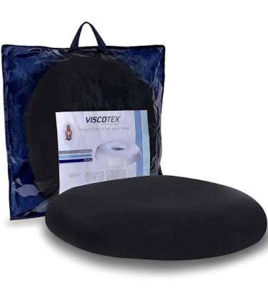 Viscotex Visco Ortopedik Oturma Simidi 44X42/8 Cm, Siyah