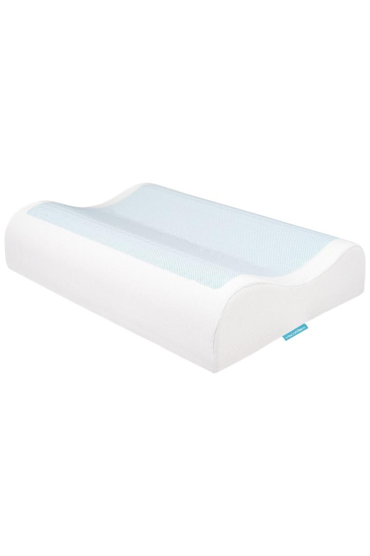 Viscofoam Anatolia Yüksek Terletmeyen Boyun Destekli Ortopedik Yastık Jelli Visco Yastık - 60x40x14-12cm
