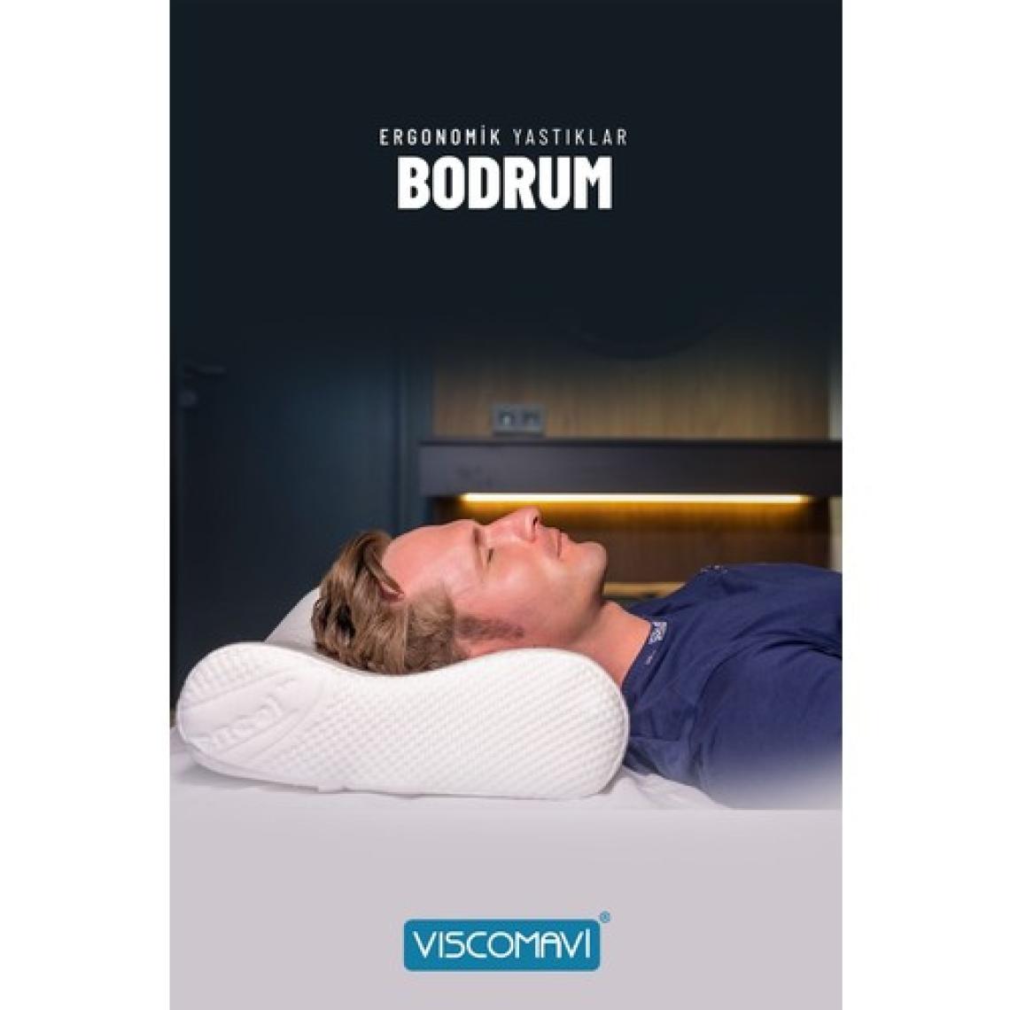 Viscomavi Bodrum Ortopedik Visco Yastık Ergonomik Hafızalı Visco Yastık