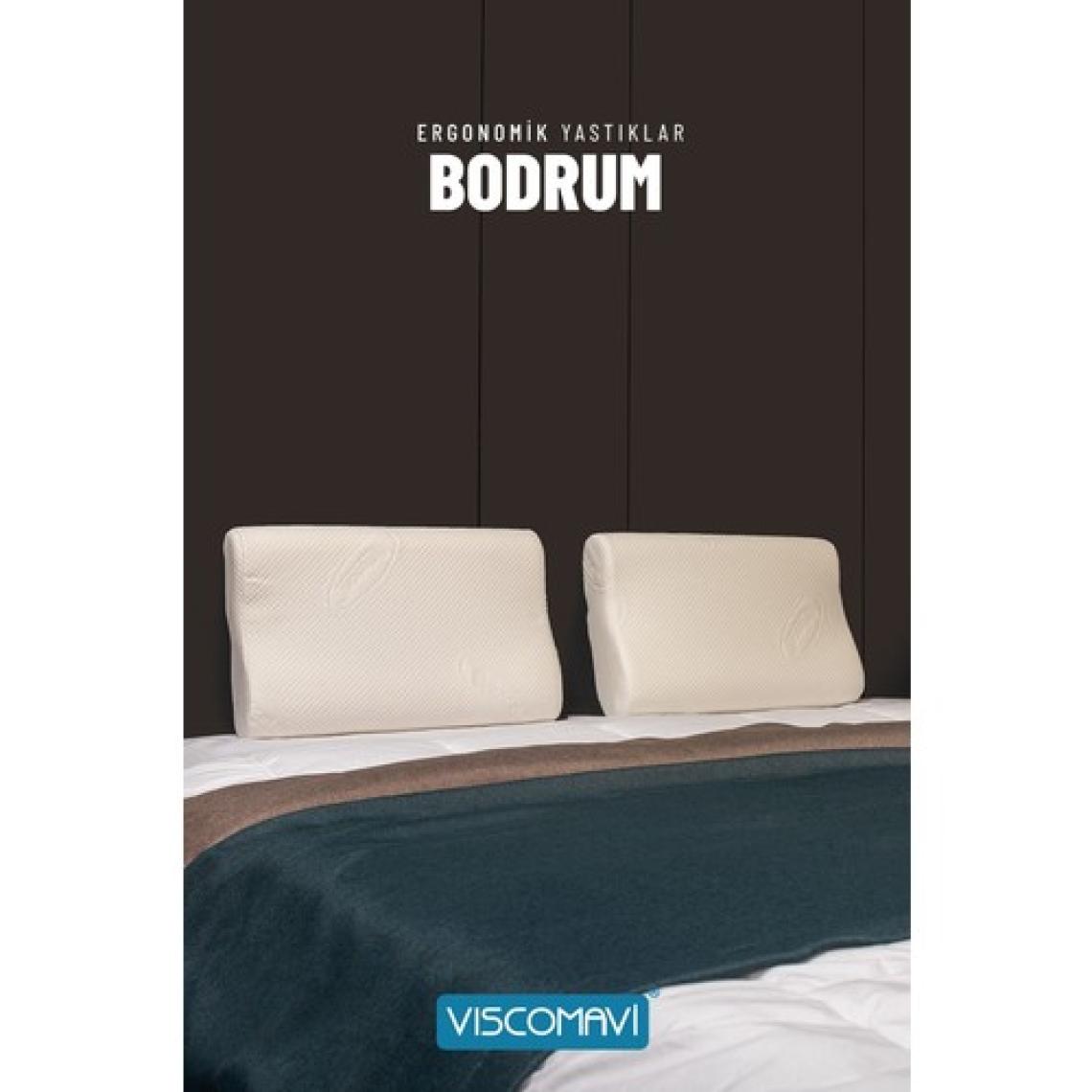 Viscomavi Bodrum Ortopedik Visco Yastık Ergonomik Hafızalı Visco Yastık