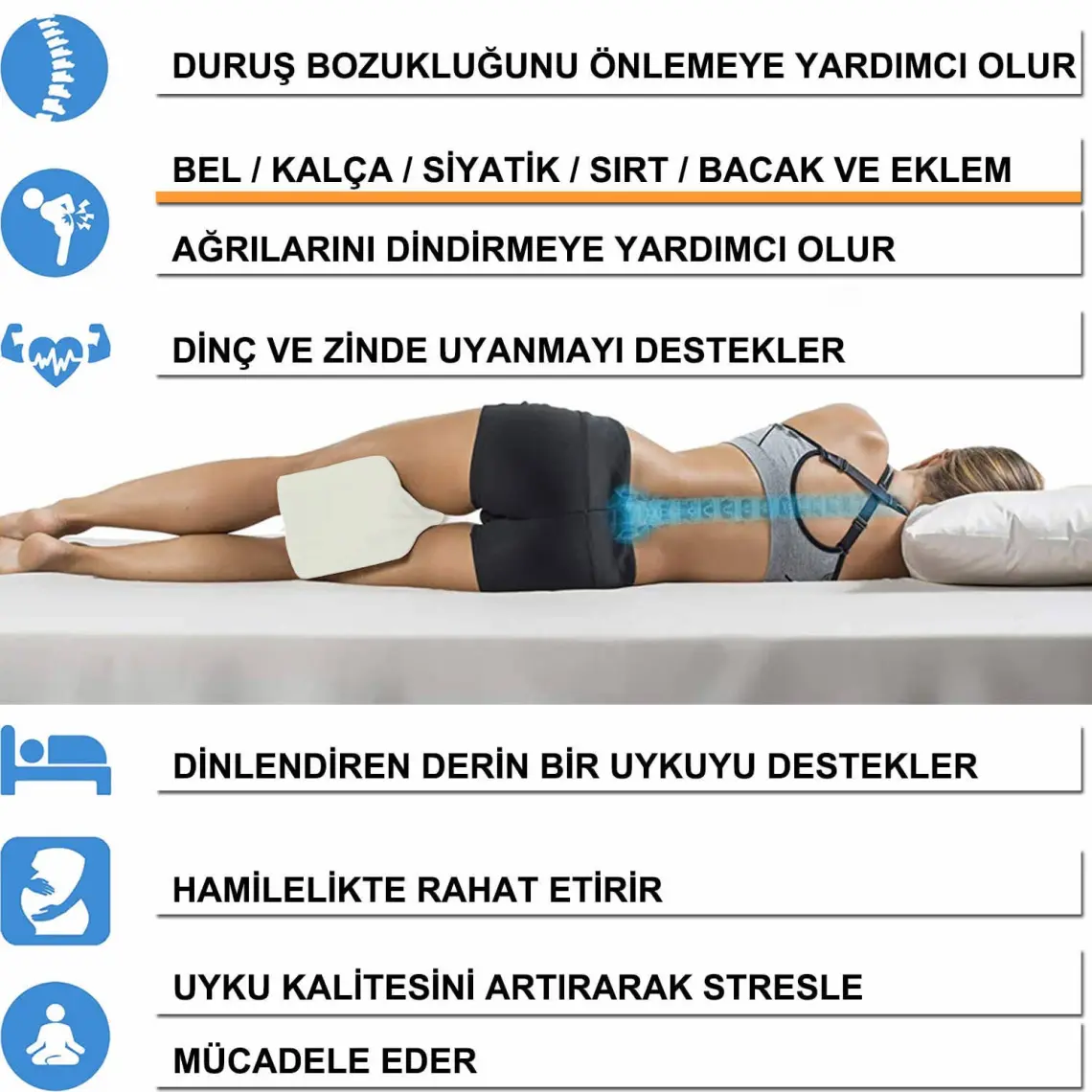 Beddo Bambu Serisi  Diz Yastığı
