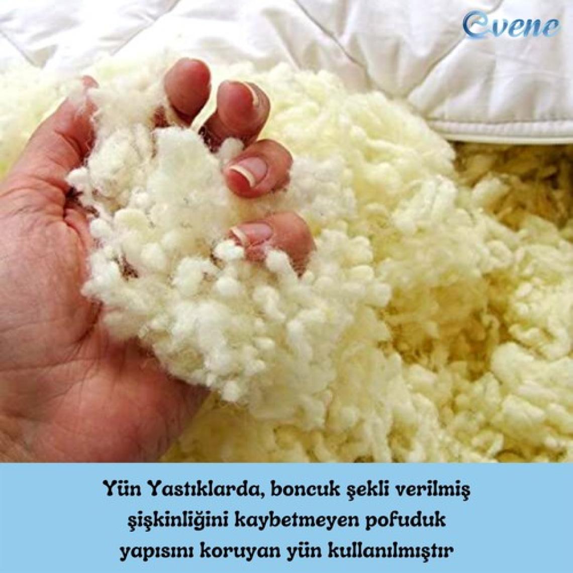 Yün Yastık Saf Doğal Uyku Yastığı Merinos Yünü Antialerjik 1500 gr 2 Adet Özel Çantalı