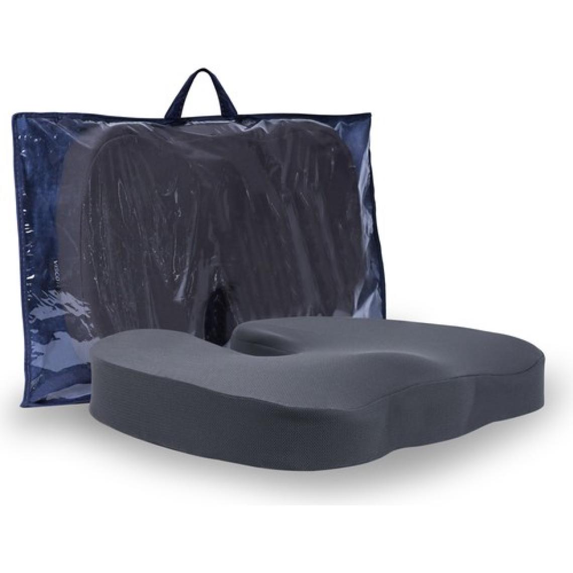 Viscotex Visco Ortopedik Koksiks Oturma Minderi 44 x 36/7 cm, Gri