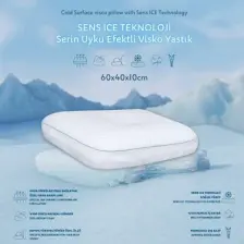 Viscotex Sens Ice Teknoloji Serin Uyku Efektli Visco Yastık Small 60X40X10 cm