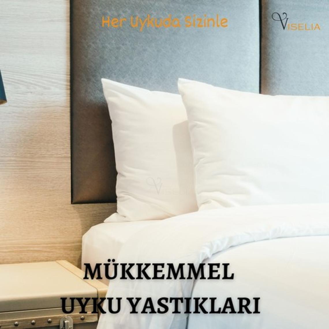 Viselia Yastık Boncuk Elyaf 5 Adet Antibakteriyel Dolgu Extra Yumuşak Uyku Yastığı Pamuklu 800 gr.