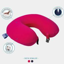 Viscomavi Visco Seyahat Yastığı (Ortopedik Visco Seyahat Yastığı Boyun Yastığı Visco Yastık Boyunluk Pembe)