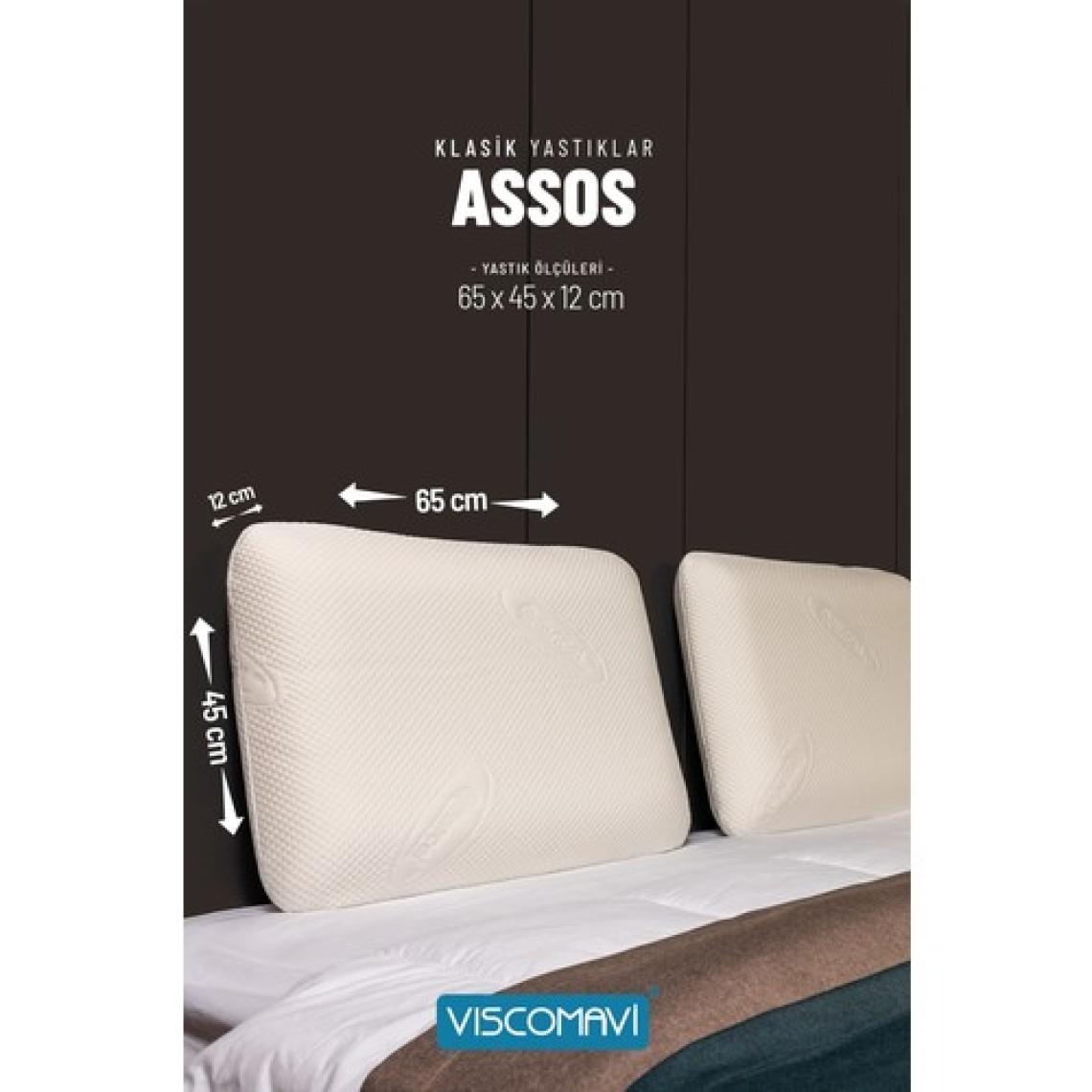 Viscomavi Assos Ortopedik Visco Yastık Klasik Hafızalı Visco Yastık
