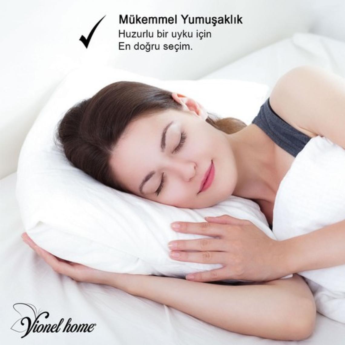 Vionel Home 4 Adet Ekonomik Yastık , Otel Yastığı, Boncuk Silikon 50 x 70