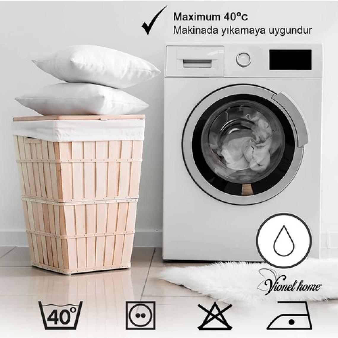 Vionel Home 4 Adet Ekonomik Yastık , Otel Yastığı, Boncuk Silikon 50 x 70