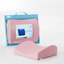 Fom Bels Visco Konforlu ve Rahatlatıcı Bel Destek Yastık, Ortopedik, 40 cm x 34 cm x 12 cm, Pembe