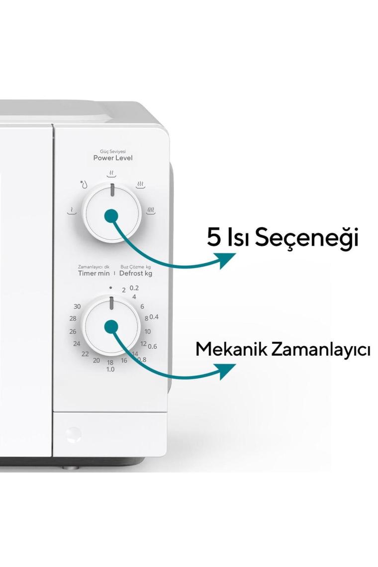 HMIN-04 700W Inverter Mikrodalga Fırın - Beyaz