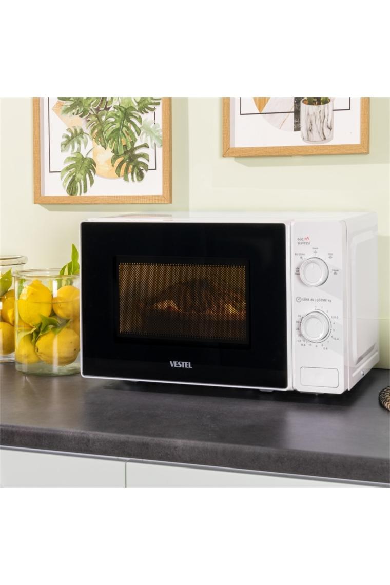 700 W , Md-20 Ymb Mikrodalga Fırın , Fırın Hacmi/20 , Solo ,beyaz ,20 Litre