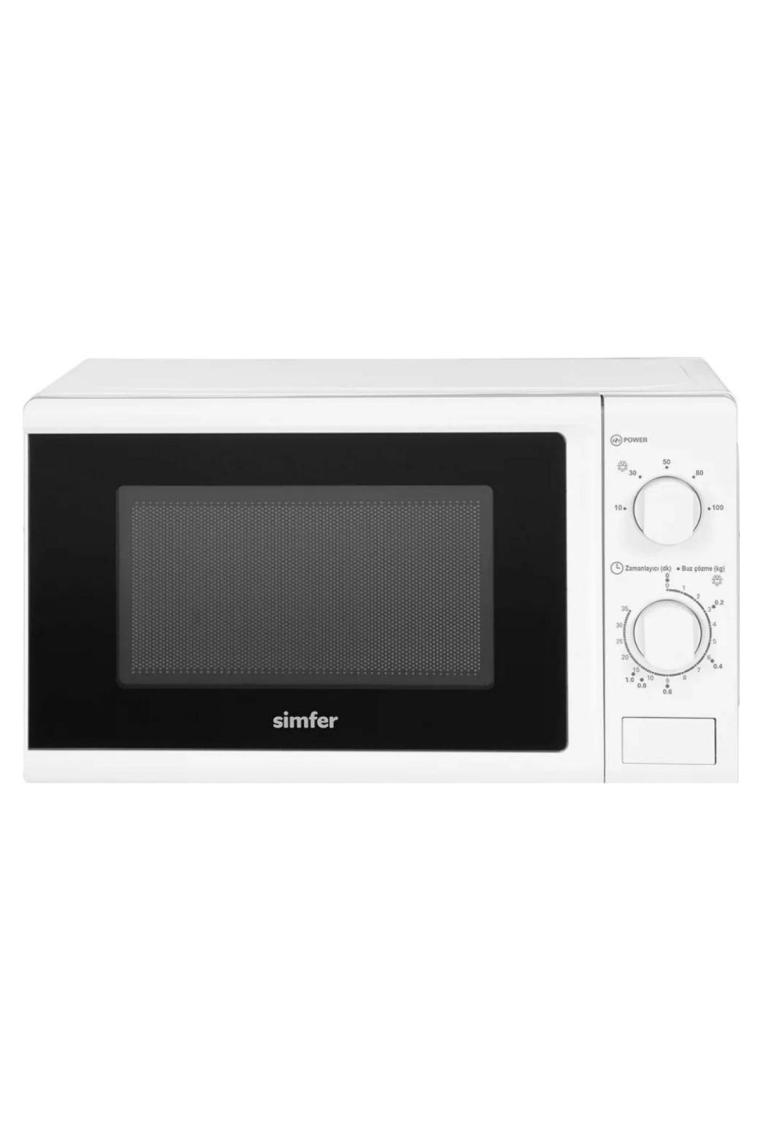 Simfer Sk 4601W Beyaz 20 Litre Mekanik Mikrodalga Fırın