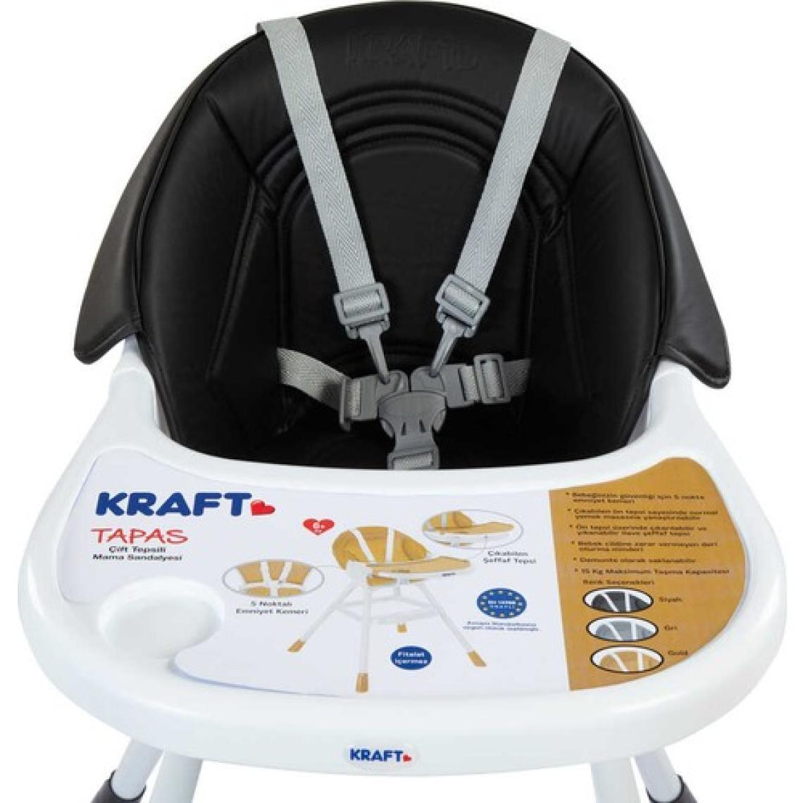 Kraft Tapas Mama Sandalyesi Siyah