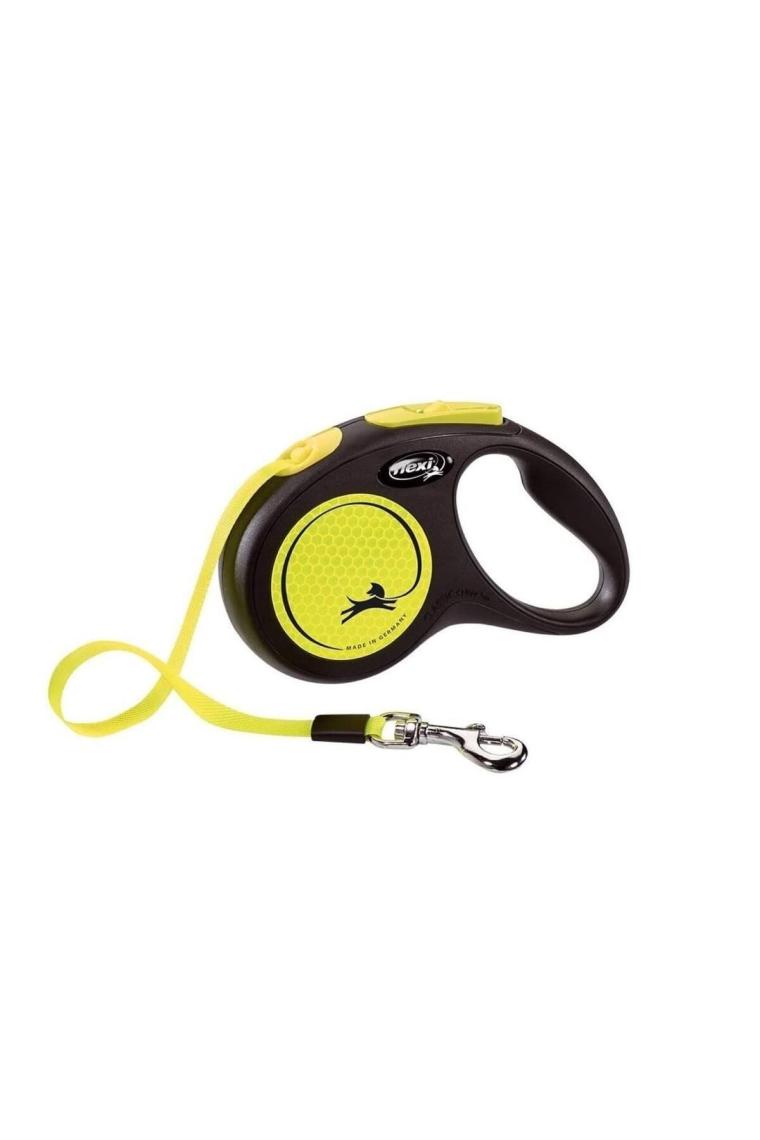 Flexi New Neon 5 m Small Şerit Otomatik Köpek Gezdirme Tasması