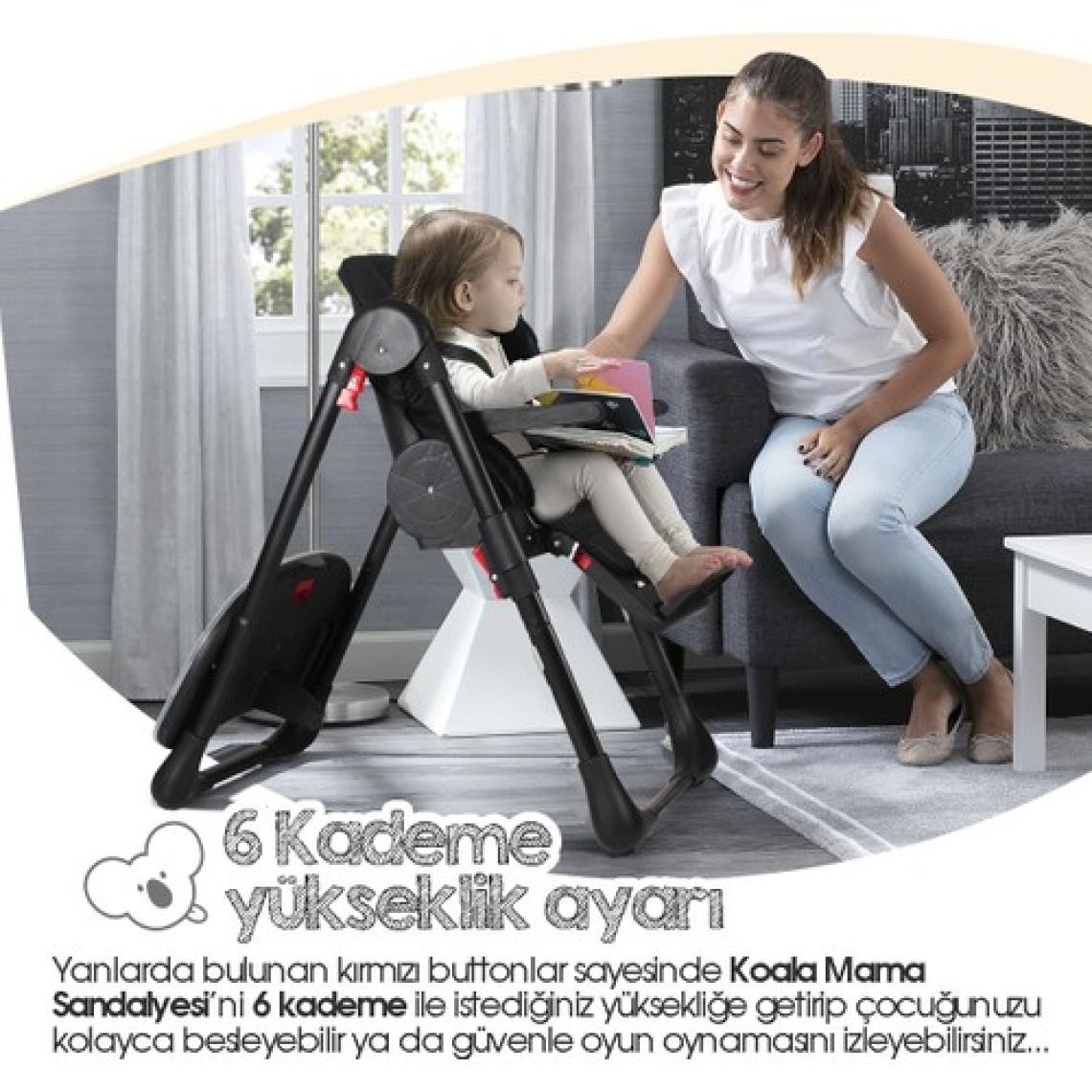 Kiwi Koala All In One Katlanır Tekerlekli Mama Sandalyesi