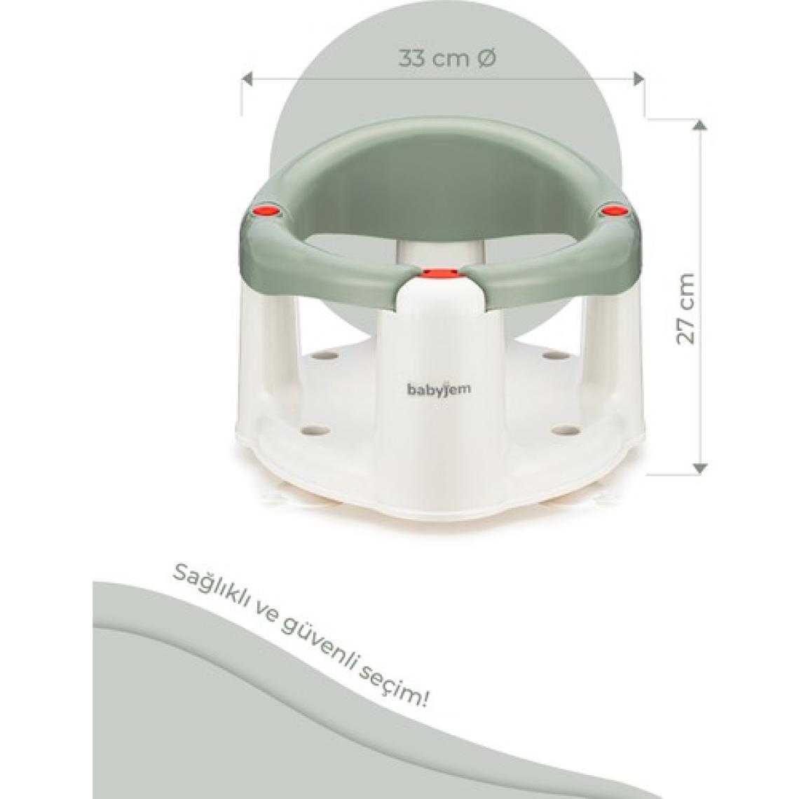 Baby Jem Önden Açılır Banyo & Mama Oturağı Soft Yeşil