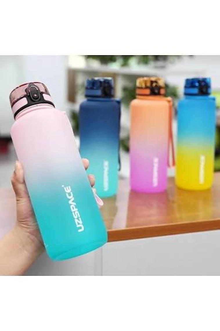 Uzspace Büyük Boy Çift Renk Softtouch Ff Collection Tritan Su Matarası 1000 ml