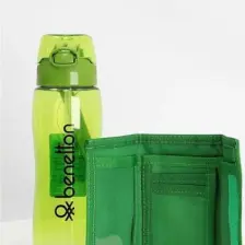 Benetton Yeşil Kilitli Kapak Tritan Matara Suluk 700 ml