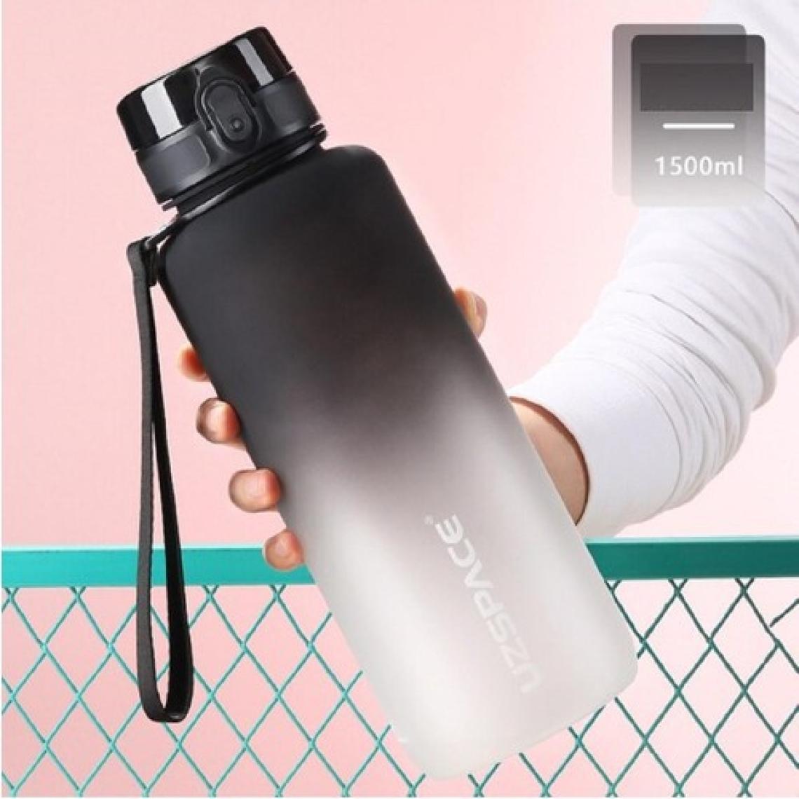Uzspace Motivasyon Matarası Mega Büyük Boy Çift Renk 1500 ml