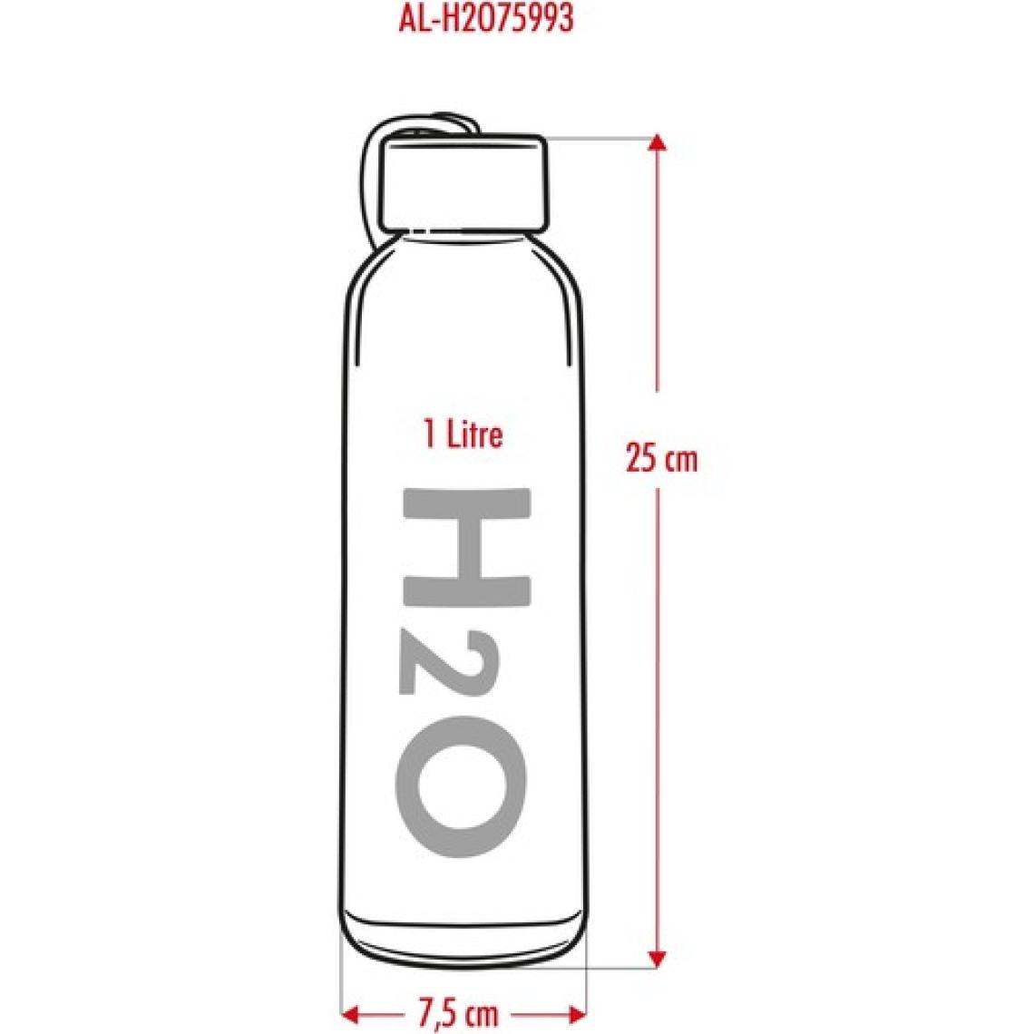 EW's Kitchenware H2O Borosilikat Cam Matara Vakum Kapaklı Su Şişesi Suluk Bambu Kapaklı 1000 ml