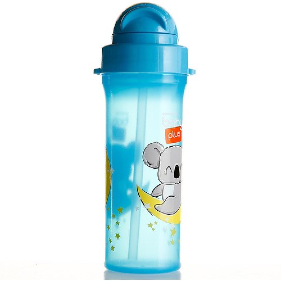 Baby Plus Desenli Pipetli Matara Mavi 310CC