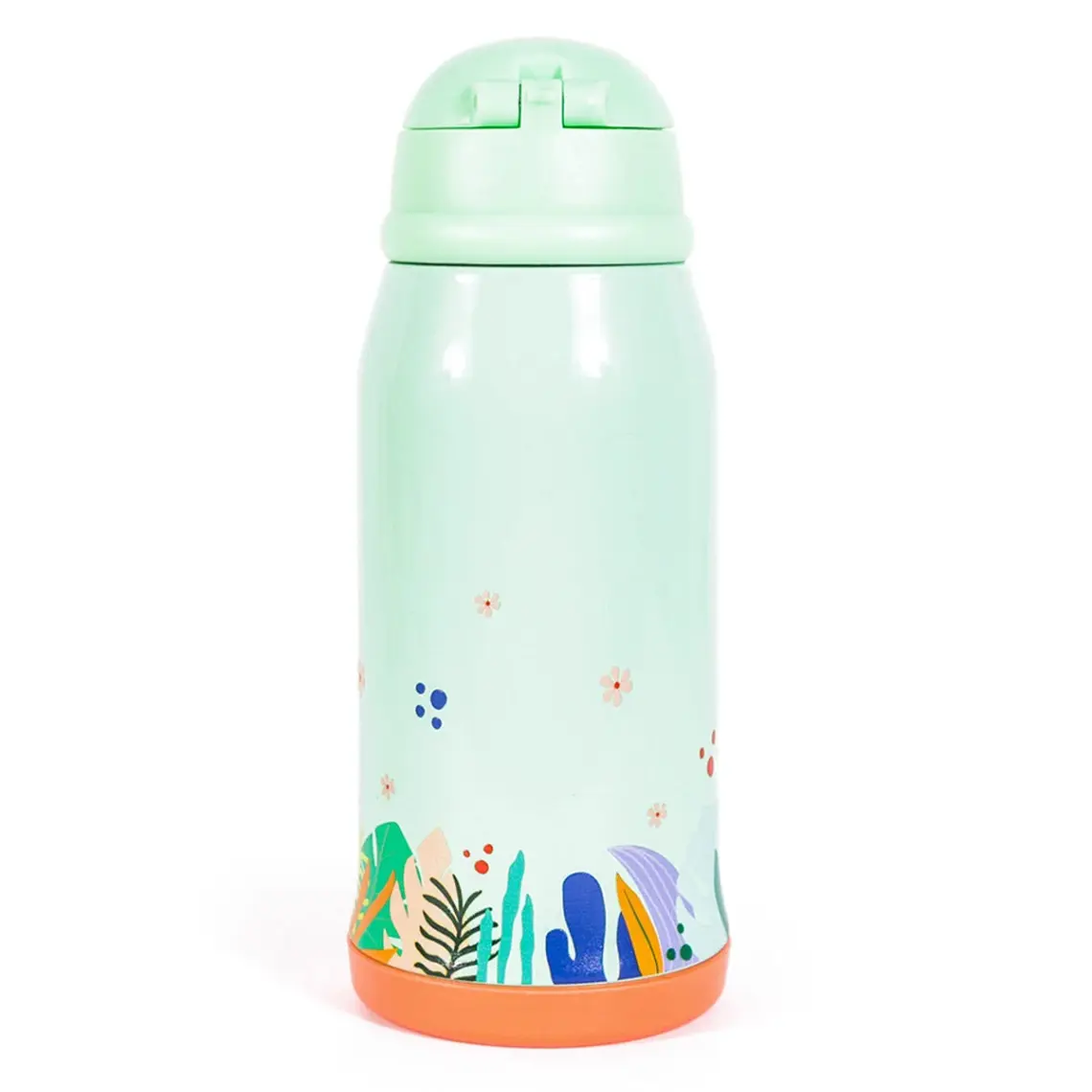Milk&Moo Çelik Çocuk Matarası Çantalı Jungle Friends 550 ml (Ön Sipariş)