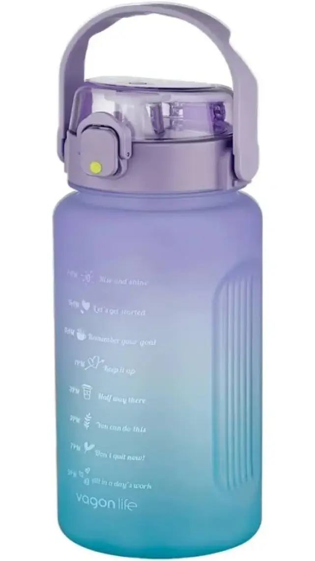 Vagonlife Su Matarası 1500ML VGN2213 Turuncu Mavi