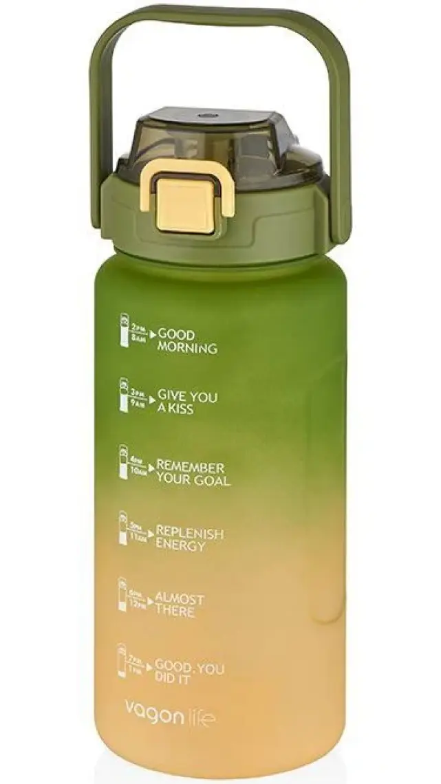 Vagonlife Su Matarası 1500ML VGN2213 Turuncu Mavi