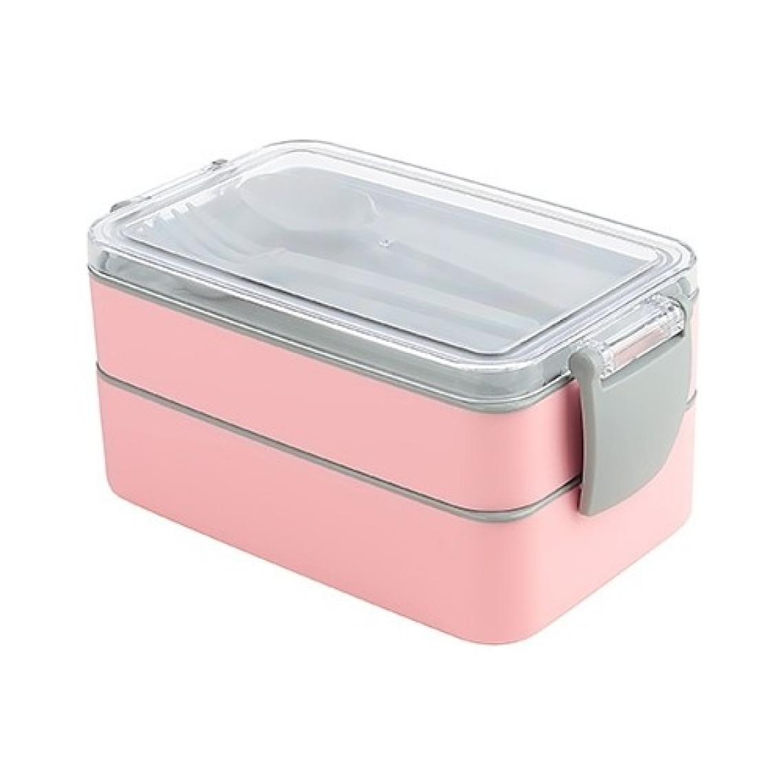 Titiz Plastik Titiz AP-9477 Fely Iki Bölmeli Beslenme Kabı Seti - Pembe