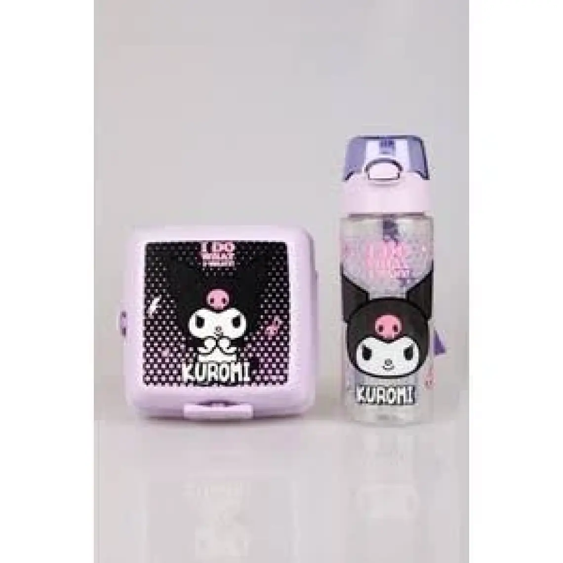 Kuromi Yeni Sezon Lisanslı Kuromı Trıtan Matara 700 ml ve 2 Katlı Beslenme Kabı Yemek Seti