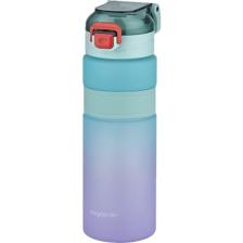 Vagonlife Çift Renk 800 ml Kaydırmaz Silikon Gövde Rahat Içim Pipetsiz Motivasyon Su Matarası