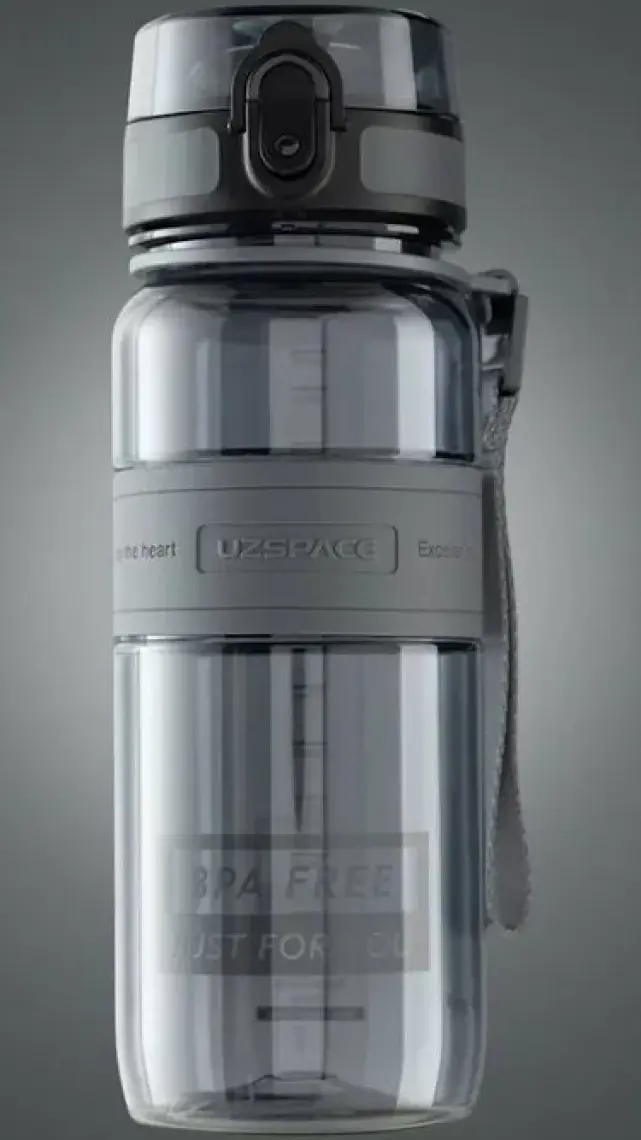 Uzspace  650 ml  Gri Tritan Su Matarası