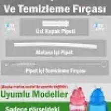 Uzspace Yedek Pipet Takımı ve Pipet Temizleme Fırçası 1 Set 3 (Parça) Kapak Hariç