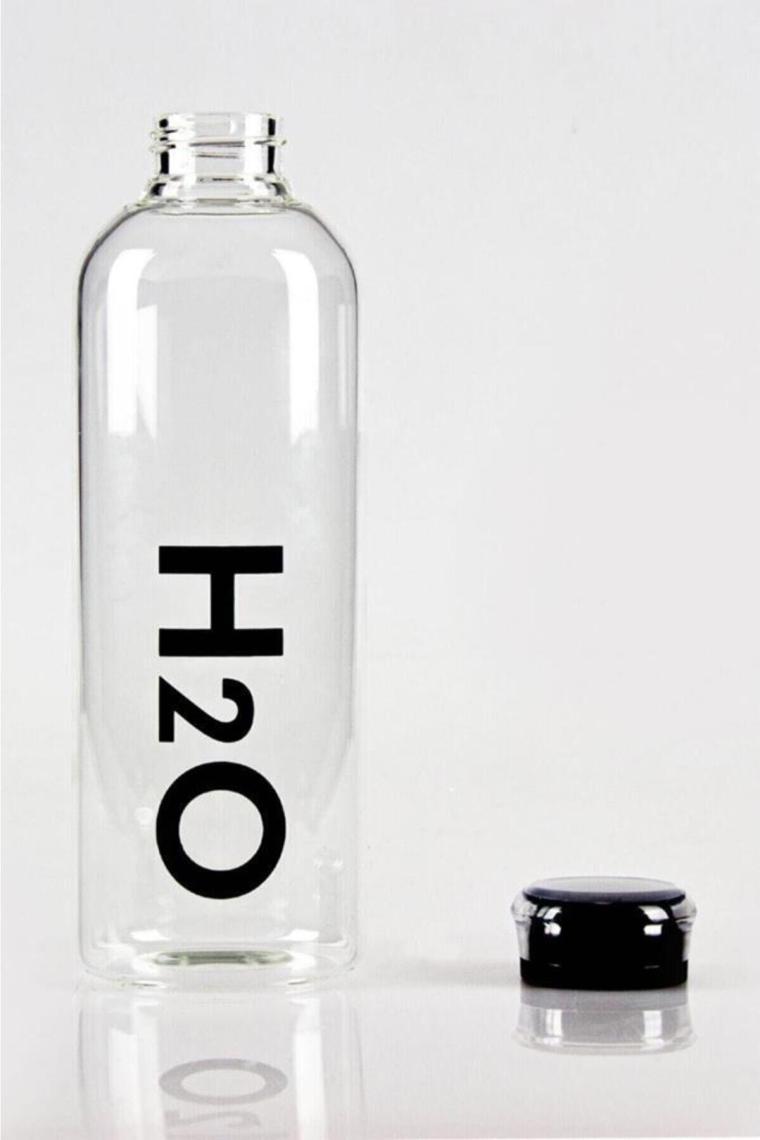 Molvea H2O Borosilikat Cam Matara Vakum Kapaklı 1 Litre Su Şişesi Suluk