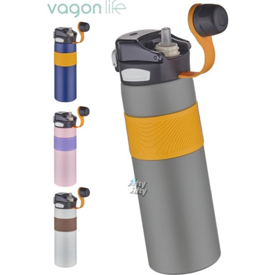 Vagonlife Çelik Termos 800 ml Büyük Boy Tek Kapak Çift Kullanım Pipetli rahat Içim Kaydırmaz