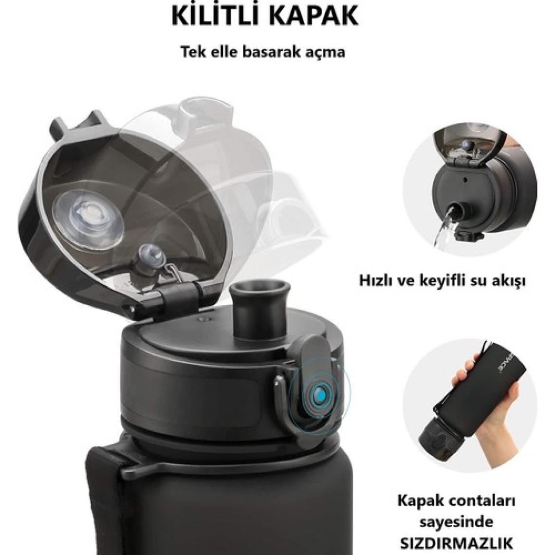 Uzspace 5029 Gri Tritan Matara 650 ml