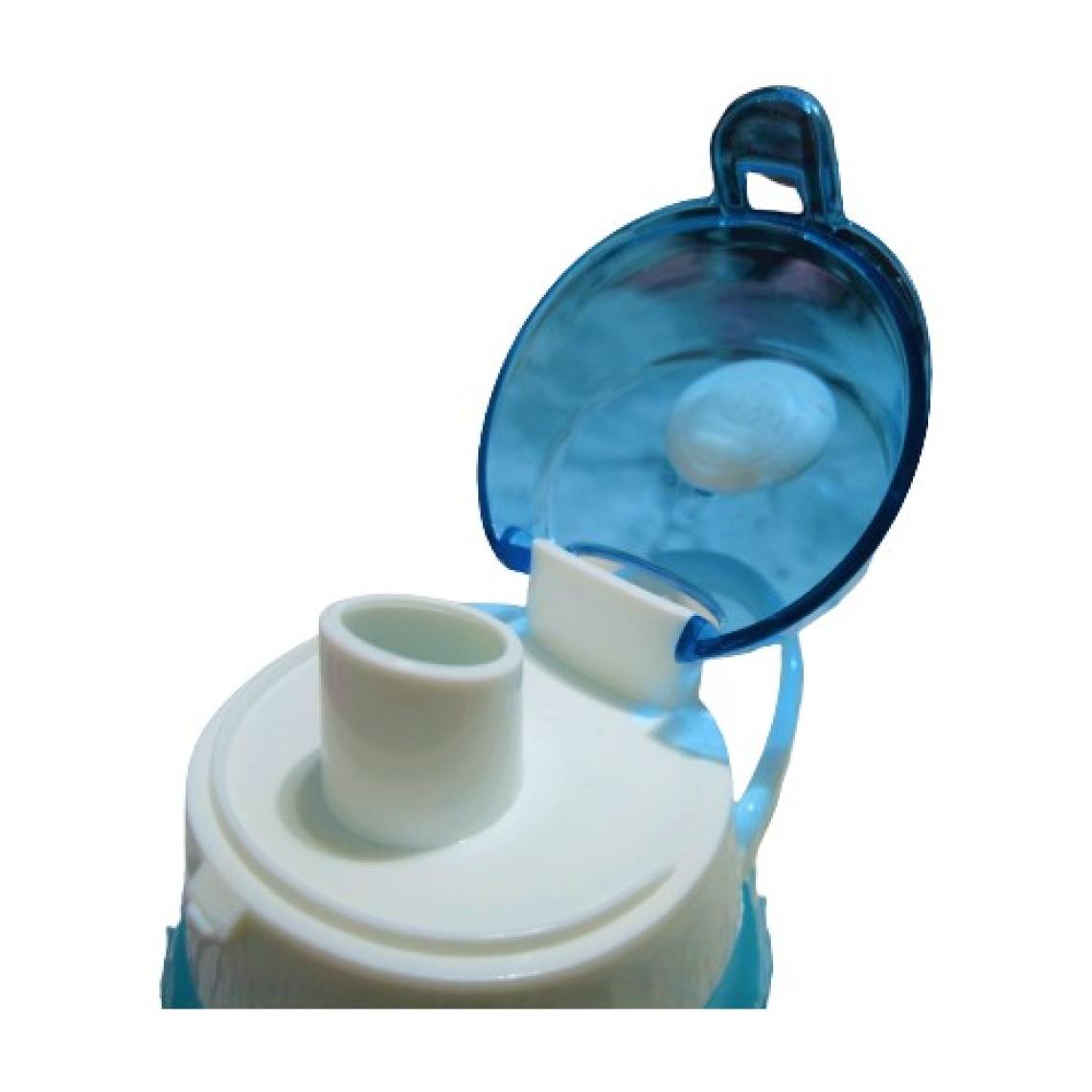 Herevin 161546-160 Su Şişesi - Motivasyon Su Matarası - Plastik Renkli Suluk Mavi 1lt