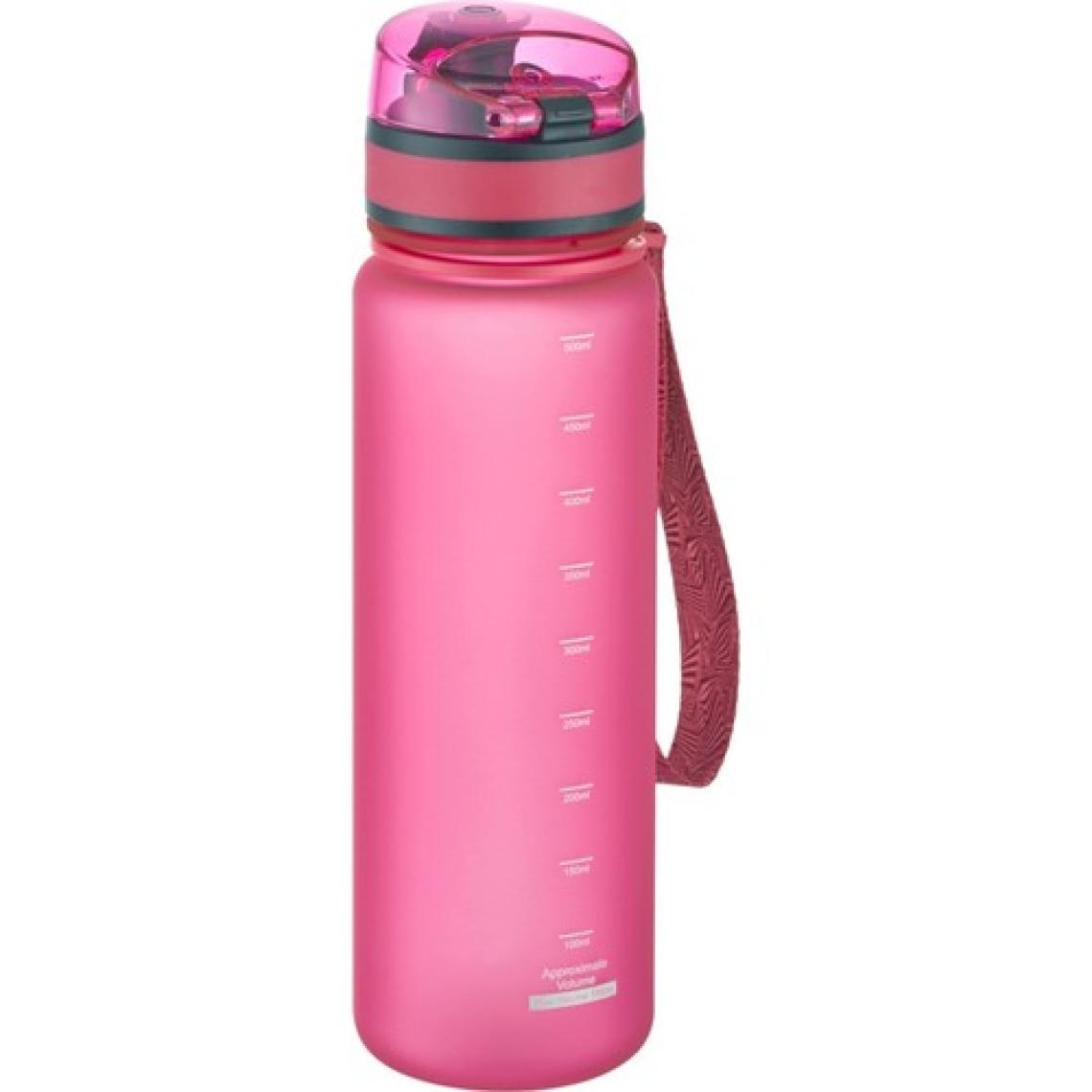 Uzspace 3026-4 Çift Renk Pembe-Turkuaz Motivasyon Matarası 500 ml