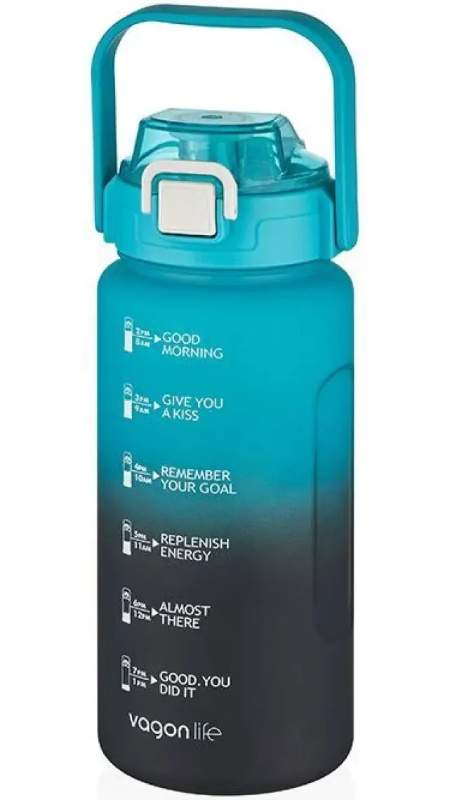Vagonlife Su Matarası 1500ML VGN2213 Mor Mavi